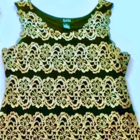 💲SALE💲 Now 10% OFF! Host Pick!  Objects D'Art Blouse Gold Embroidery Sz M - Picture 2 of 5